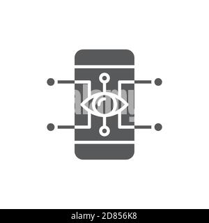 Augmented realit technology vector icon isolated on white background Stock Vector