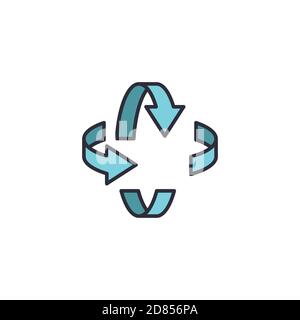 Augmented realit technology vector icon isolated on white background Stock Vector