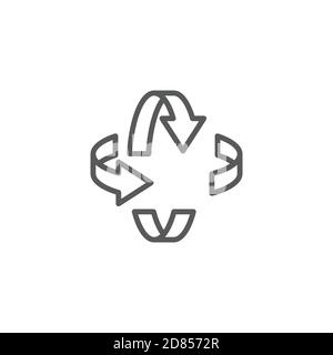 Augmented realit technology vector icon isolated on white background Stock Vector