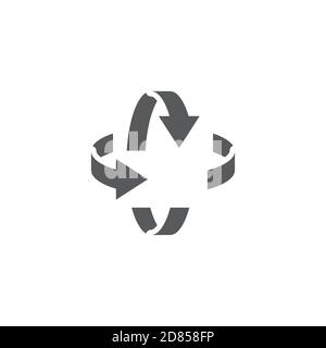 Augmented realit technology vector icon isolated on white background Stock Vector
