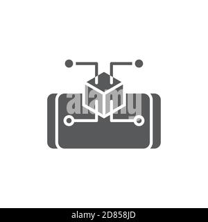 Augmented realit technology vector icon isolated on white background Stock Vector