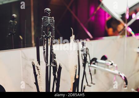 Close Up View Of Toy Vampire Teeth In Childs Mouth Halloween Prank Concept  Sweden Stock Photo - Download Image Now - iStock