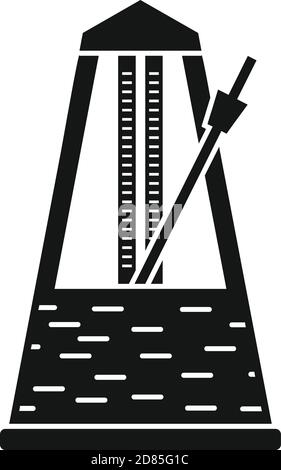 Instrument metronome icon, simple style Stock Vector