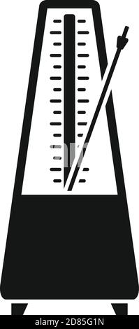 Device metronome icon, simple style Stock Vector