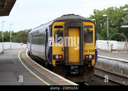 Girvan Railway Station, South Ayrshire, Scotland, UK Stock Photo