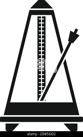 Classic metronome icon, simple style Stock Vector