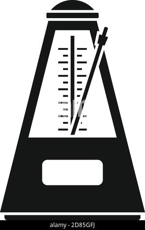 Motion metronome icon, simple style Stock Vector