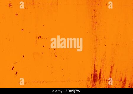 Close up grunge orange metal background and texture Stock Photo