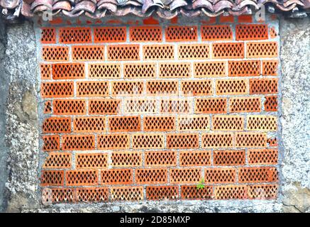 Brick and Brick and Brick Stock Photo