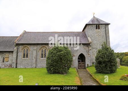 St David's church, Llanddewi'r Cwm, Builth Wells, Brecknockshire, Powys, Wales, Great Britain, United Kingdom, UK, Europe Stock Photo