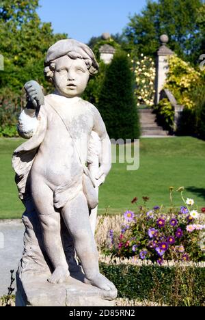 Statue in gardens of the national history museum/amgueddfa werin cymru, st fagans, cardiff, south wales. Stock Photo