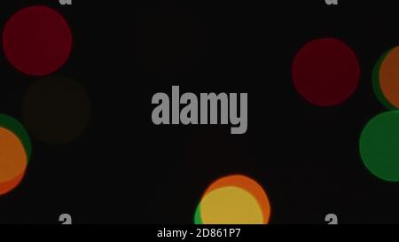 Quick flickering multicolored lights abstract background for Christmas overlay Stock Photo