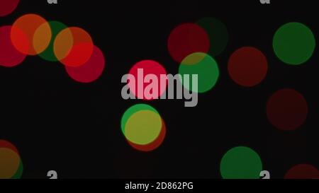 New year or Christmas shimmering festive garland blurred abstract background Stock Photo