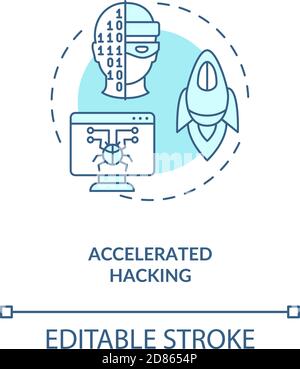 Accelerated hacking concept icon Stock Vector Image & Art - Alamy
