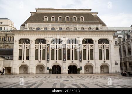 London, United Kingdom - October 30th, 2017:- The Guildhall Art Gallery located next to the City of London Guildhall