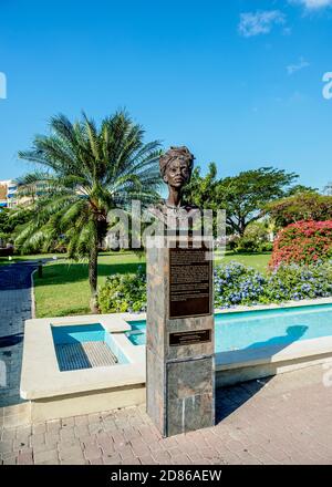 Nanny of the Maroons Monument, Emancipation Park, Kingston, Saint Andrew Parish, Jamaica Stock Photo