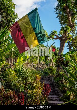 Rastafarian Community, Blue Mountains, Saint Andrew Parish, Jamaica Stock Photo
