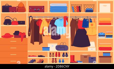 Closet merchandise store Stock Vector Images - Alamy