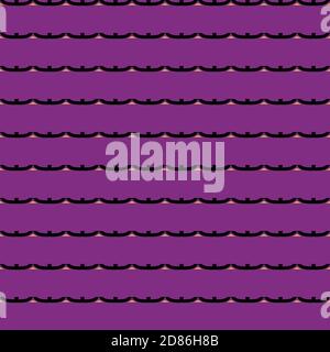 Vector seamless pattern texture background with geometric shapes, colored in vivid violet, black and yellow colors. Stock Vector