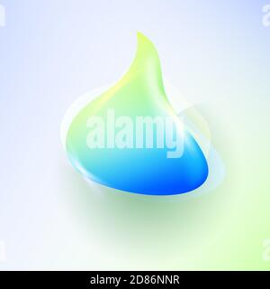 Liquid vector colorful shapes. Abstract vector object on transparent background. Stock vector. Liquid ink Stock Vector