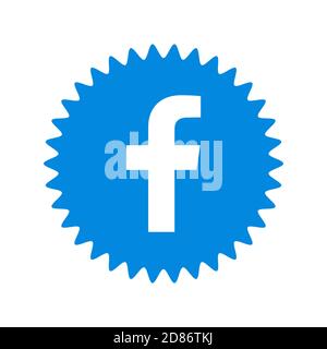 Facebook logo sign. Facebook is a well-known social networking service. Facebook icon . Kharkiv, Ukraine - June, 2020 Stock Photo