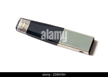 USB memory stick isolated on white background Stock Photo