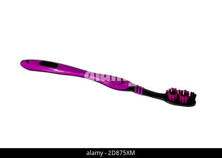 Toothbrush isolate on a white background close-up. Stock Photo