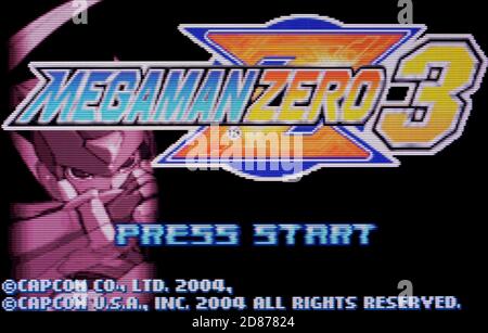 Megaman Zero 3 - Nintendo Game Boy Advance Videogame - Editorial use only Stock Photo