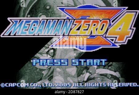 Megaman Zero 4 - Nintendo Game Boy Advance Videogame - Editorial use only Stock Photo