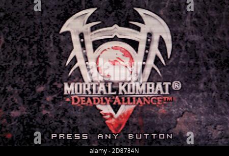Mortal Kombat Deadly Alliance - Nintendo Game Boy Advance Videogame - Editorial use only Stock Photo