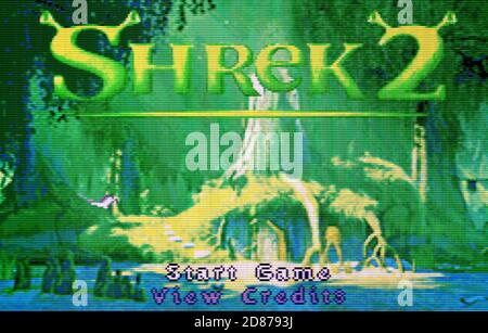 Shrek 2 Gameboy Advanced Shrek 2 - Nintendo Game Boy Advance Videogame - Editorial use only ...