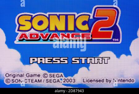 Sonic Advance 3 - Nintendo Game Boy Advance Videogame - Editorial use only  Stock Photo - Alamy