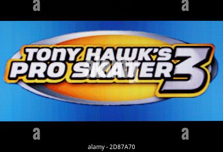 Tony Hawk's Pro Skater 3 - Nintendo Game Boy Advance Videogame - Editorial use only Stock Photo