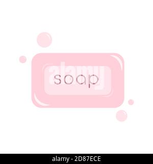 Soap isolated icon Vector illustration in flat design Stock Vector