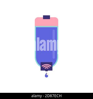 Non-contact soap dispenser Vector illustration in flat design Stock Vector