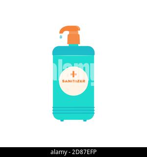 Sanitizer isolated icon Vector illustration in flat design Stock Vector