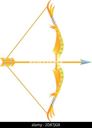 golden arch weapon hindu religion icon vector illustration design Stock ...