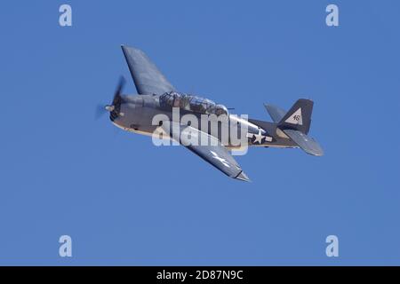 US Navy Grumman, General Motors TBM-3E, a torpedo-bomber throughout WWII. Stock Photo