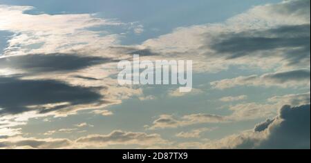 Magnificent panoramic cloudscape Stock Photo