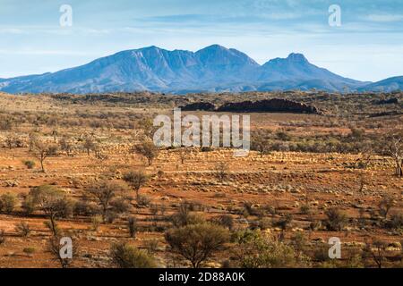 Mt Sonder / Rwetyepme (1380m), Tjoritja / West Macdonnell National Park, Northern Territory Stock Photo