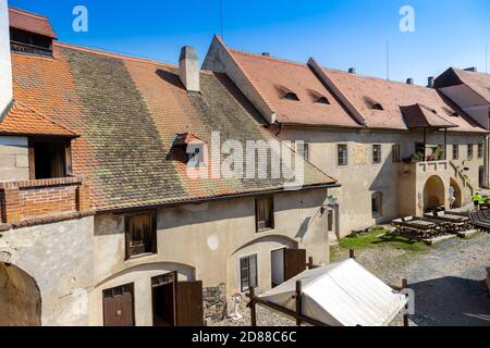 Goticky kralovsky hrad Krivoklat, CHKO Krivoklatsko, Ceska republika / gothic royal castle Krivoklat, Central Bohemian region, Czech republic Stock Photo