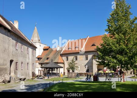 Goticky kralovsky hrad Krivoklat, CHKO Krivoklatsko, Ceska republika / gothic royal castle Krivoklat, Central Bohemian region, Czech republic Stock Photo