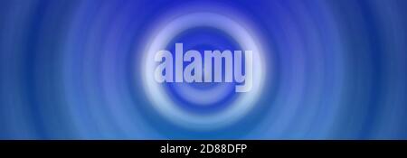 Abstract round blue background. Circles from the center point. Image of diverging circles. Rotation that creates circles. Stock Photo