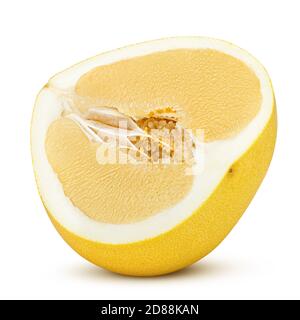 yellow pomelo, isolated on white background, clipping path, full depth of field Stock Photo