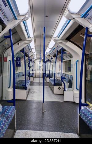 Empty subway car, Manhattan, New York, USA Stock Photo - Alamy