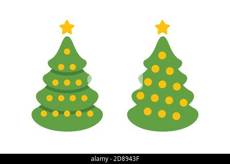 Christmas tree symbol. Holiday vector illustration Stock Vector