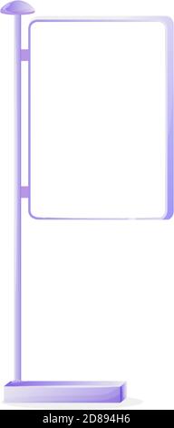 Urban vector advert board sign illustration Stock Vector