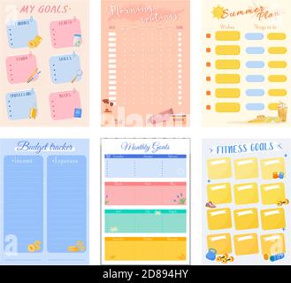 Budget tracker creative planner page design Stock Vector Image & Art ...