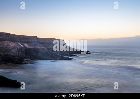 Los Molinos beach in Fuerteventura, Canary Islands in summer 2020. Stock Photo