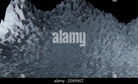 Data visualization abstract landscape image. Stock Vector